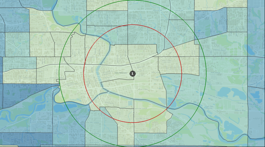 Des Moines, Iowa - Average Dental Expenditures